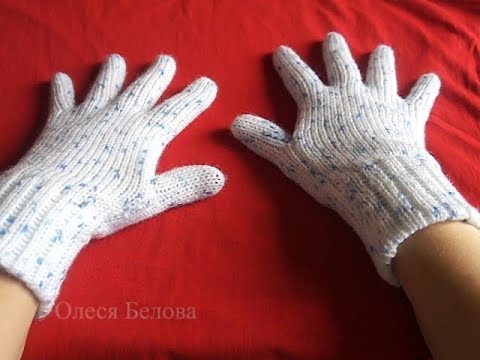 Видео: Вяжем Перчатки "Женские пальчики"на машинке. Описание и советы