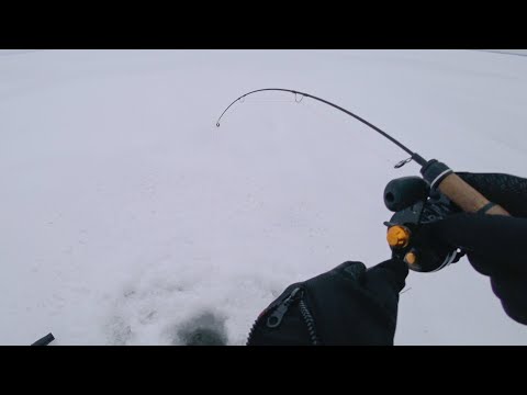 Видео: Лёд трещит под ногами!!! Куда бежать?!! Ловля окуня на балансир. Рыбалка 2021. Практик 6 plus.