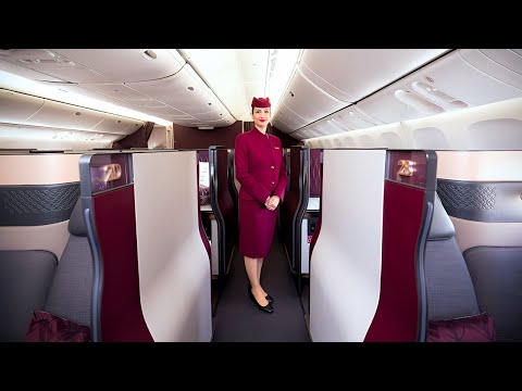 Видео: Лучший в мире бизнес-класс - Qatar Airways A350 Qsuite | Из Японии в Саудовскую Аравию