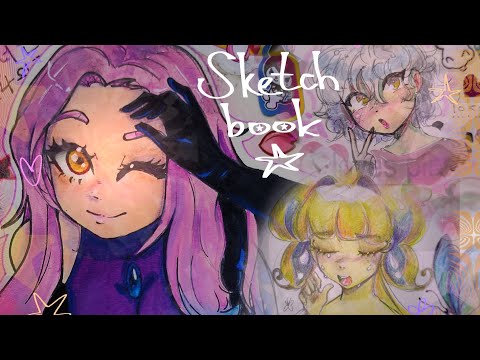 Видео: Обзор скетчбука ෆ⁠╹⁠ ⁠.̮⁠ ⁠╹⁠ෆ