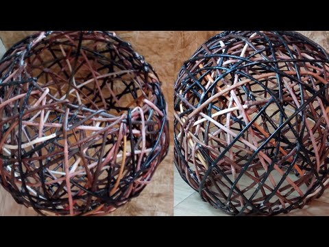 Видео: МК. Шар из бумажной лозы. Часть1. #96(1)