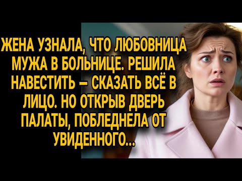 Видео: Жена пришла в больницу к любовнице сказать всё в лицо, но побледнела от увиденного...