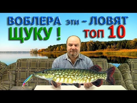 Видео: ВОБЛЕРА эти - ЛОВЯТ ЩУКУ ! ТОП - 10