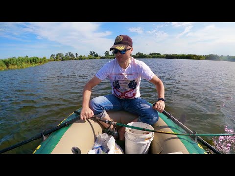 Видео: Клёвое место. Рыбалка на реке Самара с лодки.