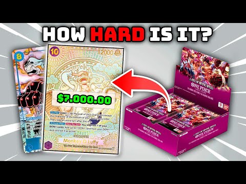 Видео: Насколько СЛОЖНО вытащить 24-каратную золотую карту Луффи SP или Manga Rare в OP-11? (One Piece TCG)
