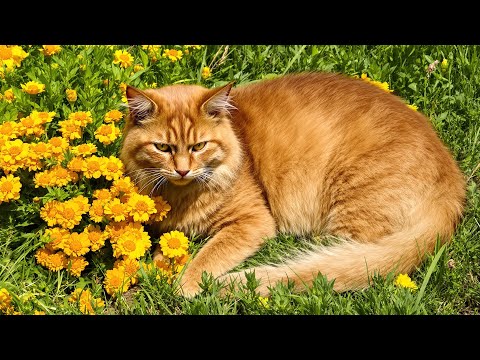 Видео: Целительная музыка для кошек 🌙 Мягкие звуки арфы и мурлыканья, которые помогут кошкам расслабиться