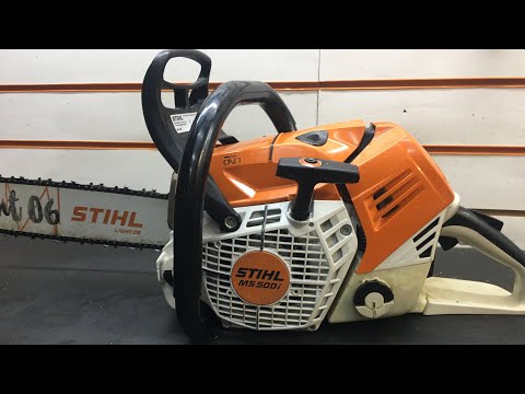 Видео: Инжекторная бензопила Stihl MS 500 i непредвиденные последствия