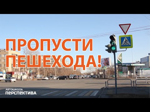 Видео: ПРОПУСТИ ПЕШЕХОДА | Как пропускать пешеходов