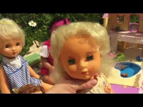 Видео: Выходной день у бабушки. Видео с куклой реборн. Куклы 80-х годов!!!!