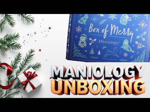Видео: Распаковка праздничной коробки Maniology за ноябрь 2025 года 🎄 Зимняя распродажа стемпинга для но...