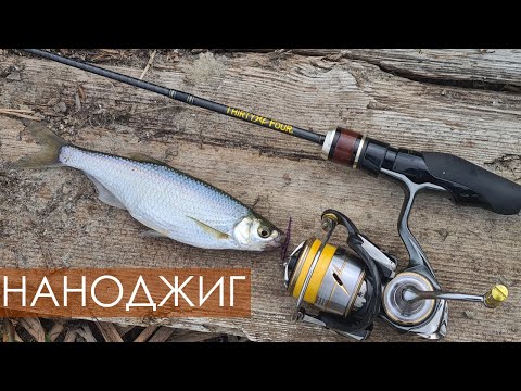 Видео: Наноджиг 🎣 Уклейка-гигант и окуни на озере