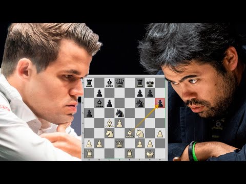 Видео: Магнус КАРЛСЕН наносит КАБАНИЙ УДАР! Стремительная атака в Итальянской партии