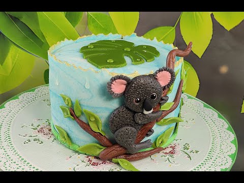 Видео: 🍀МИШКА КОАЛА из домашней МАСТИКИ🐻 ( АППЛИКАЦИЯ)