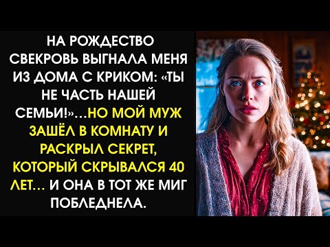 Видео: 🟥 На Рождество свекровь выгнала меня: “Ты нам не родня!” — Но муж раскрыл её 40-летний секрет!