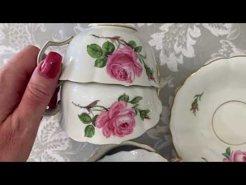 Видео: Meissen с розовыми розами. Кофейные и чайные пары. Как я влюбилась в эту серию. Особенности Meissen.