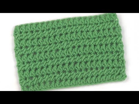 Видео: Плотный узор из полустолбиков