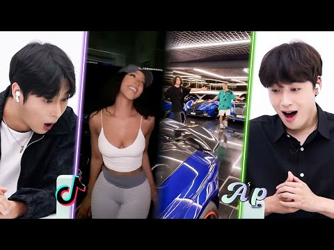 Видео: богатые друзья в TikTok! Два парня K-pop отреагировали на челлендж Rich Friend｜asopo
