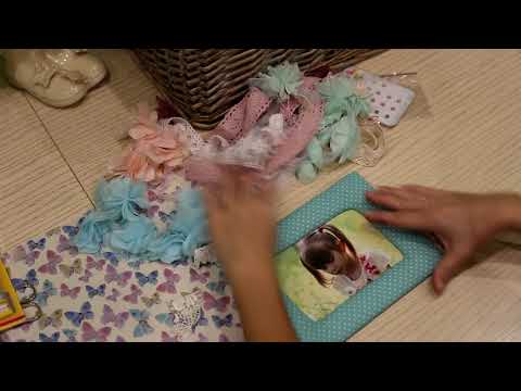 Видео: Скрапбукинг Текстильная рамка  для фото !