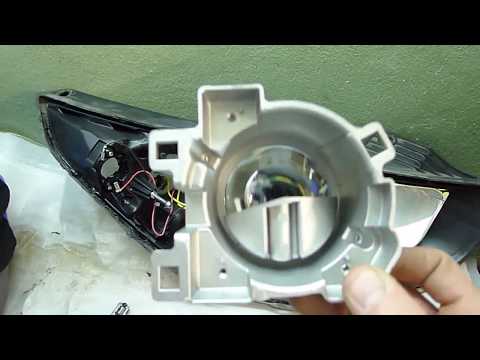 Видео: Hyundai ix35 светодиодные фары  Тюнинг фар, установка Bi LED, полировка фар