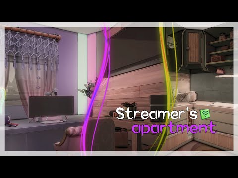 Видео: Квартира молодой стримерши🎮 | Строительство | The Sims 4 | NO CC