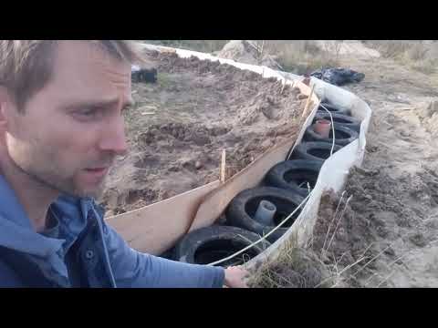 Видео: Фундамент на покрышках для глиночурки. Часть 1