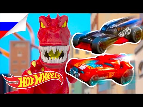 Видео: ПАУКИ, АКУЛЫ И ДИНОЗАВРЫ ВРЫВАЮТСЯ В ГОРОД HOT WHEELS CITY | HOT WHEELS CITY | @HotWheelsRussia 3+