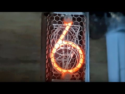 Видео: ИН8-2 Газоразрядный индикатор. Демонстрация работы.