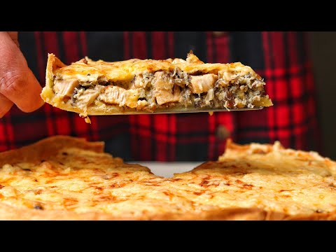 Видео: Ось Як Приготувати Найсмачніший Кіш-Пиріг з Грибами та Куркою!