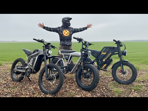 Видео: Битва внедорожных электровелосипедов! Coswheel CT20s, Syccyba GT20, Coswheel R19