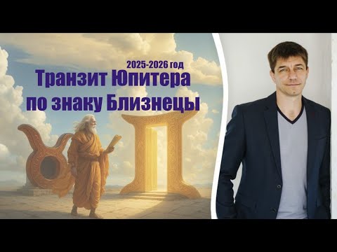 Видео: ТРАНЗИТ ЮПИТЕРА по ЗНАКУ БЛИЗНЕЦЫ. 2025-2026 год
