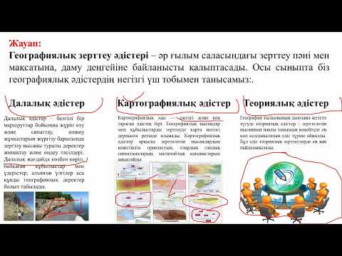 Видео: Географиялық зерттеу әдістерінің түрлері