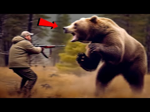 Видео: Зря Он Направил Оружие на Медведя! Вот Почему не Стоило Этого Делать...