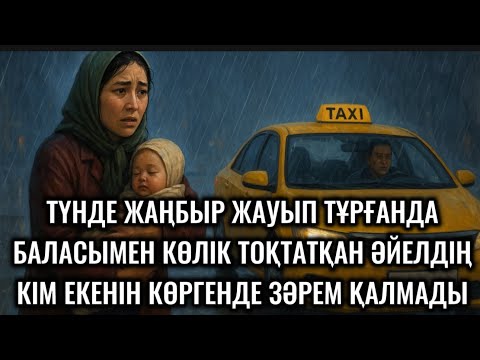 Видео: ТҮНДЕ ЖАҢБЫР ЖАУЫП ТҰРҒАНДА БАЛАСЫМЕН КӨЛІК ТОҚТАТҚАН ӘЙЕЛДІҢ КІМ ЕКЕНІН КӨРІП,ШОШЫП КЕТТІМ😱