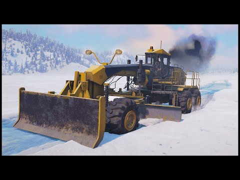 Видео: ЧИСТИМ ДОРОГУ ЖИЗНИ! Грейдер Против СНЕГА! - SnowRunner