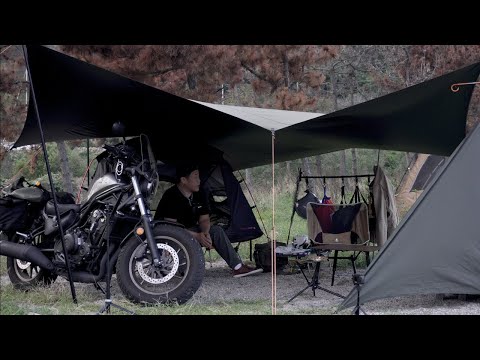 Видео: Мотокэмпинг на тихом берегу моря