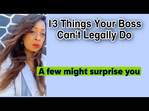 Видео: 13 вещей, которые ваш начальник не имеет права делать по закону. #гарантияработы #оплатасверхуроч...