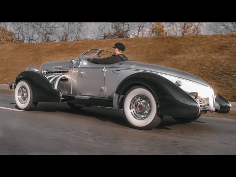 Видео: Тачка из игры Mafia на улицах Москвы! Обзор Auburn 1935 года