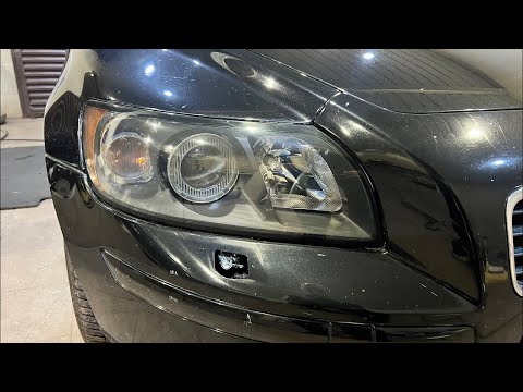 Видео: Ресурс и Факт в прямом эфире! Клею плёнку на фару Volvo s40￼