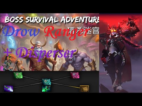 Видео: Boss Survival Adventure в соло. Ability Mod.  Drow Ranger №4