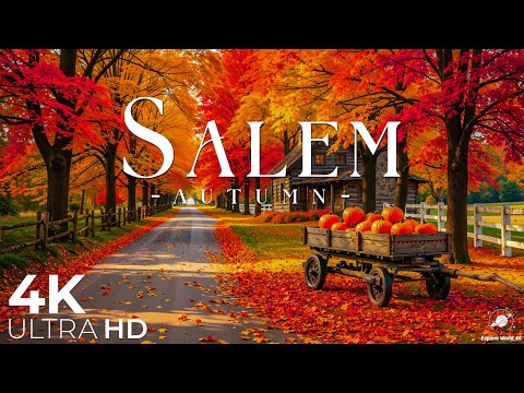 Видео: 🍂Осень в Сейлеме 4K – Чарующая красота осени в Массачусетсе🍁