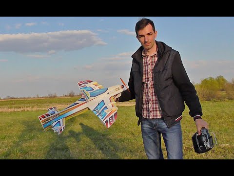 Видео: 3D пилотажка Manta  800mm - Полет РУ модели