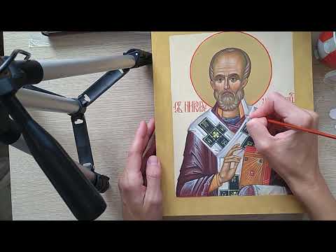 Видео: Как наносить клей под ассист? Почему золото липнет на живопись? Как избежать излишков золота?