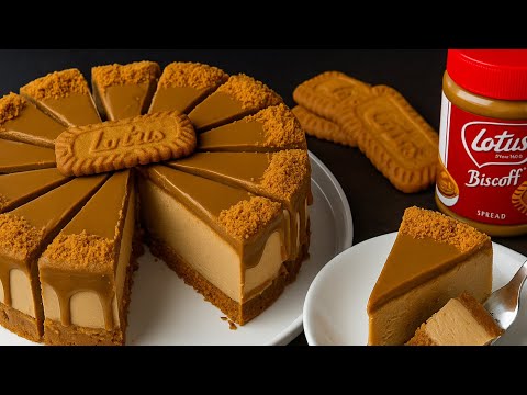 Видео: «Основа всех моих вечеринок! Вкусный чизкейк Лотус без выпечки за 10 минут 🍯✨»