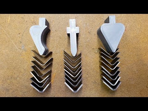 Видео: Гибка толстой стали с помощью инструментов, напечатанных на 3D-принтере — Prusa PLA