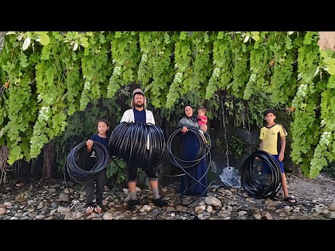 Видео: Как иранские кочевники приносят домой воду из горных источников | Семейная жизнь кочевников на горно