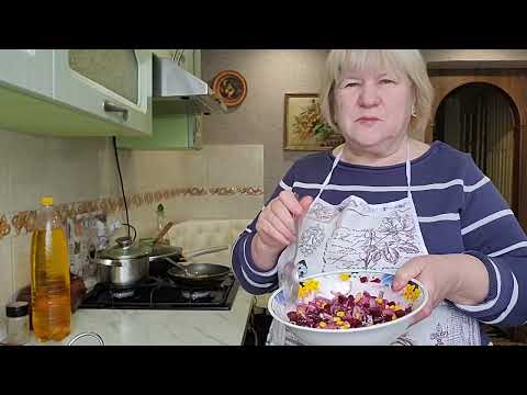 Видео: Салат  из свеклы. Быстрые пироги с картошкой. Засолила скумбрию.