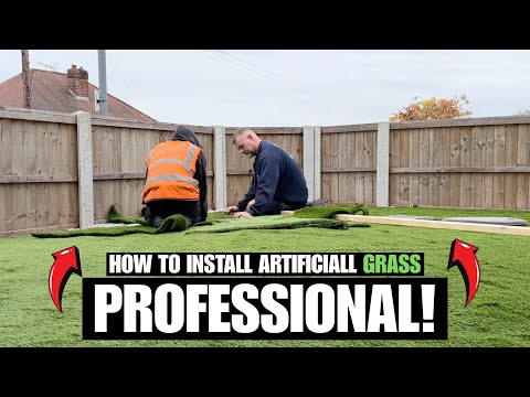 Видео: Как уложить искусственную траву как профессионал!