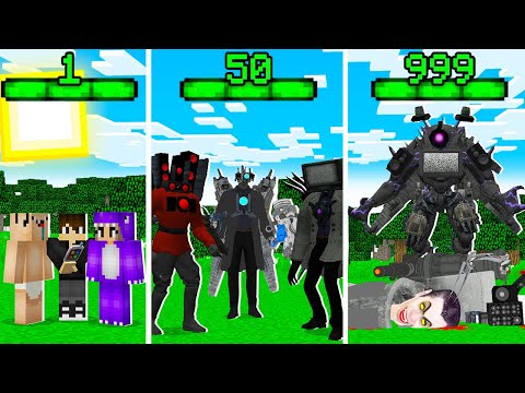 Видео: Я СТАНОВЛЮСЬ ТРИ ТИТАНОМ С КАЖДЫМ УРОВНЕМ В МАЙНКРАФТ! ЕНОТИК TRI TITAN MINECRAFT