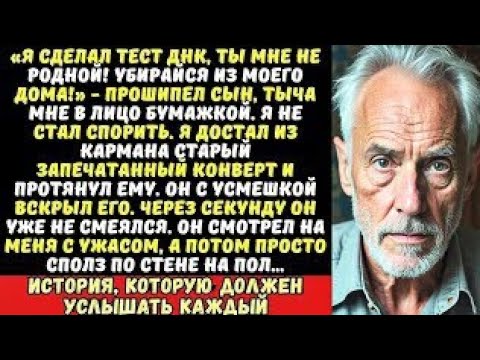 Видео: Сын объявил, что я ему не отец, и выгнал из дома. Я дал ему конверт. Он вскрыл его и рухнул на пол…