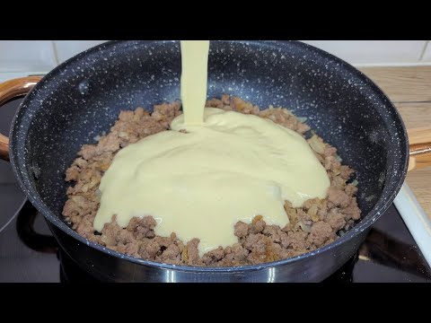 Видео: За 5 минут МЯСНОЙ ПИРОГ на сковороде + Время на выпечку! Очень Вкусный Пирог на Скорую Руку!